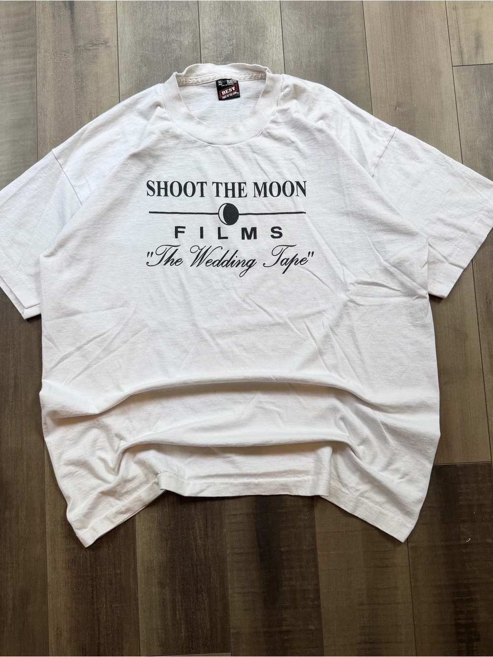 VTG 90s Screen Stars Shoot The Moon Films “The Wedding Tape” Movie Shirt Sz XL